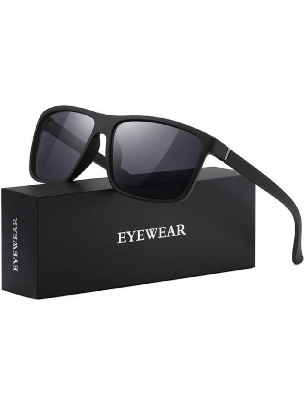 Polarized Sunglasses for Mens & Womens, Black Retro Sun Glasses UV400 Protection